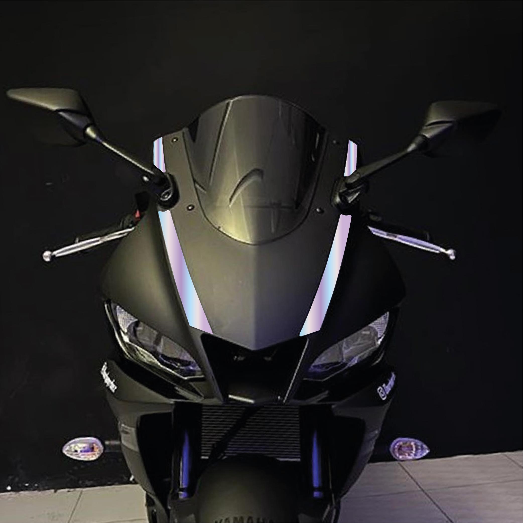 R25Yamaha YZF R25 2019-2024 Ön Kafa Çizgi Sticker Hologram