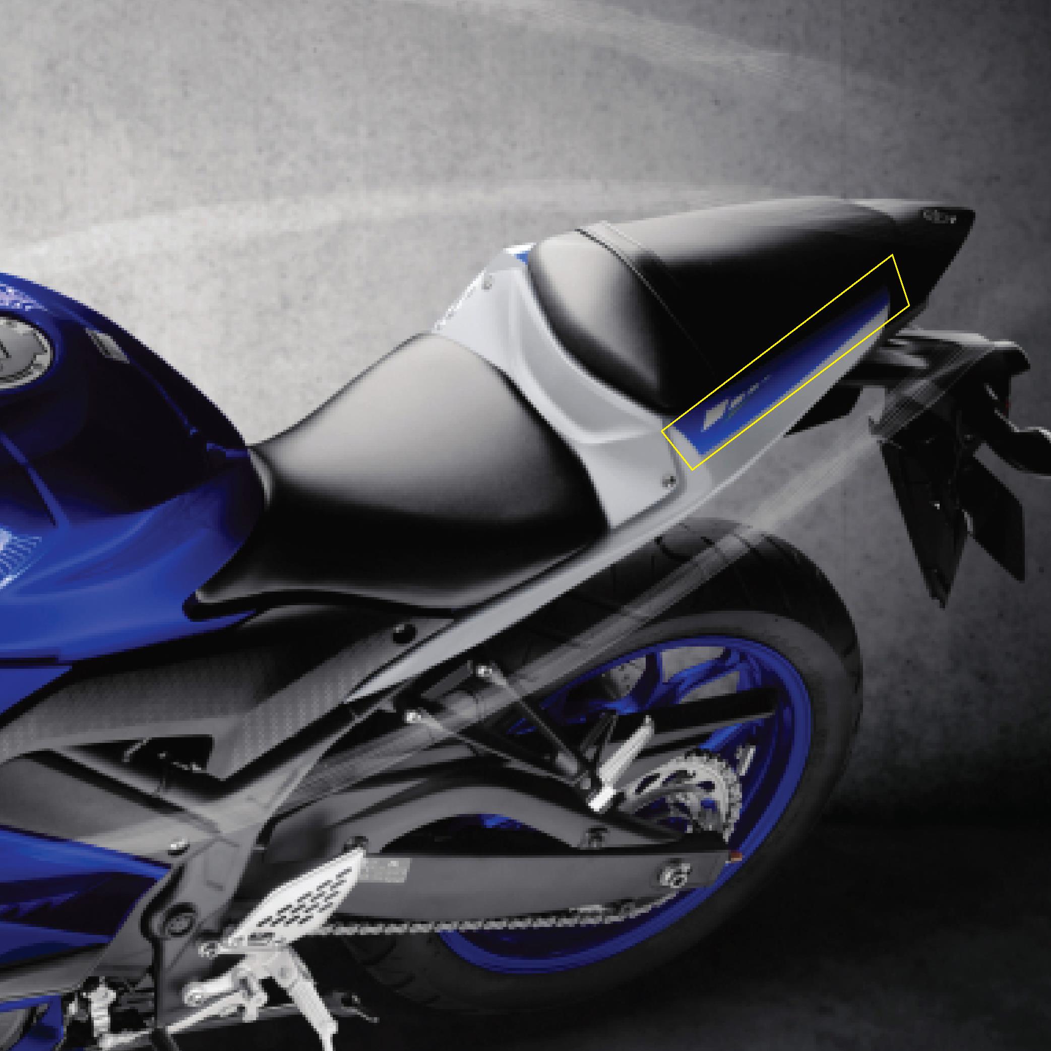 Yamaha YZF-R25 Arka Orjinal Tasarım Kuyruk  Sticker  19-23 uyumlu