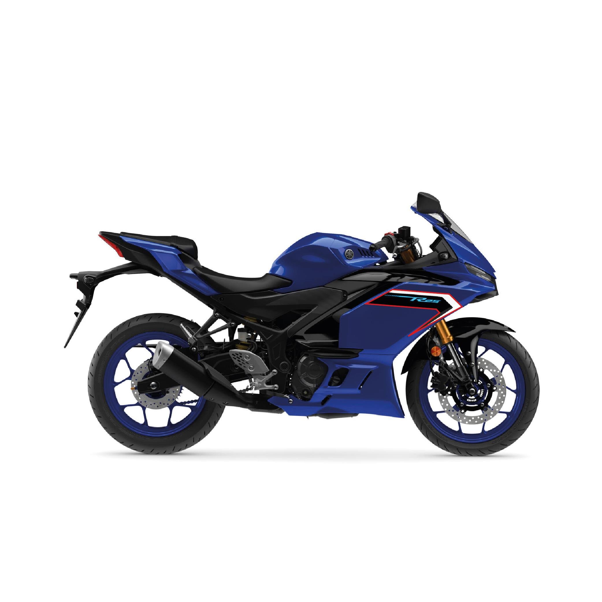 MotosikletYamaha YZF R25 Mavi 2025 Model Orjinal Sağ Yan Grenaj Sticker