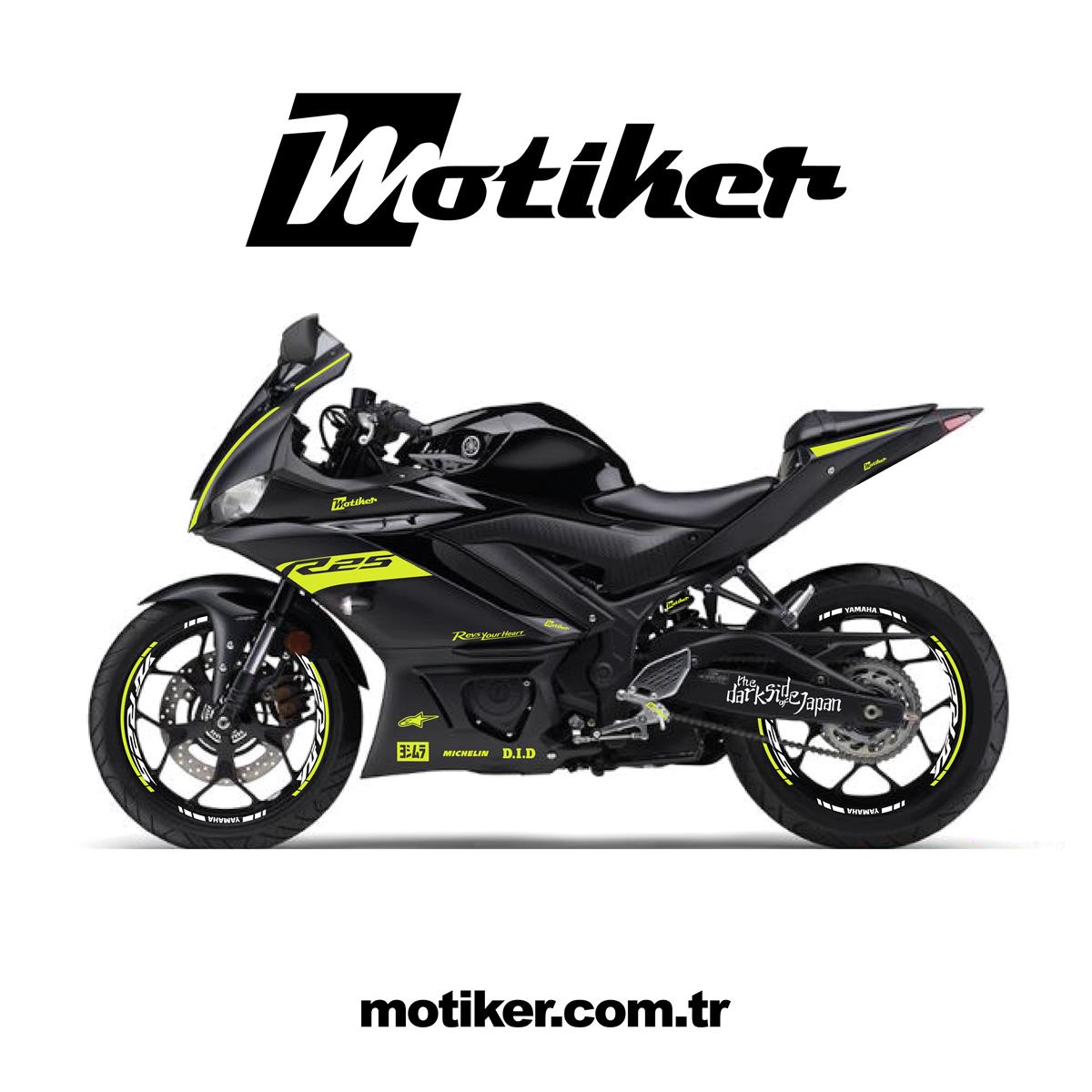 Yamaha YZF R25 Orjinal Takım Sticker Etiket Modeli 