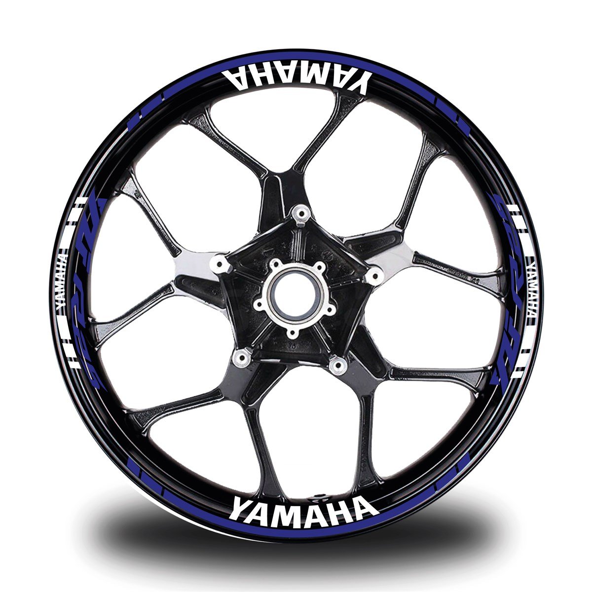 Yamaha YZF R25 Yazılı Mavi Takım Jant Sticker Modeli	