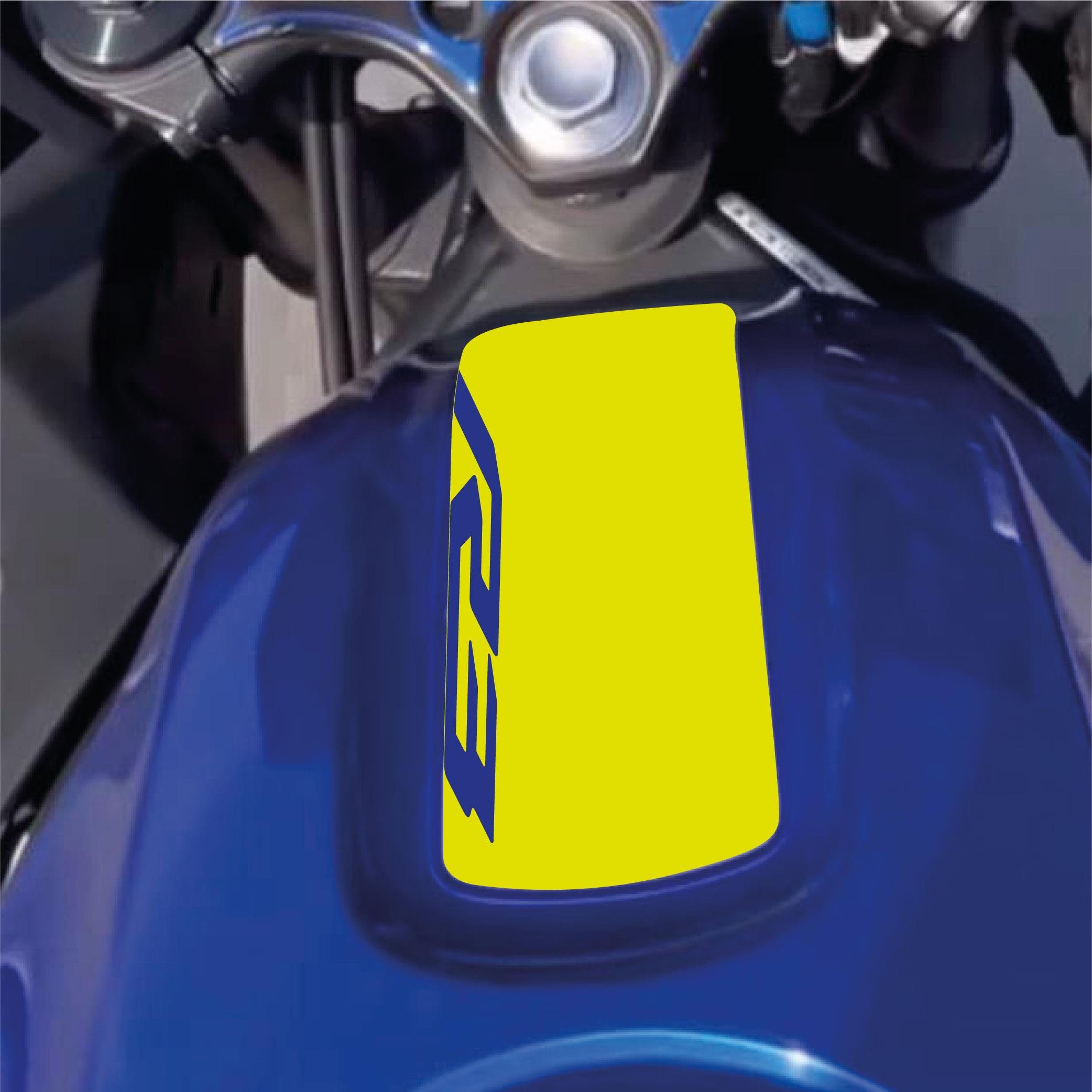 R25Yamaha YZF R3 Depo Üstü Sticker Etiket Modeli Neon Sarı