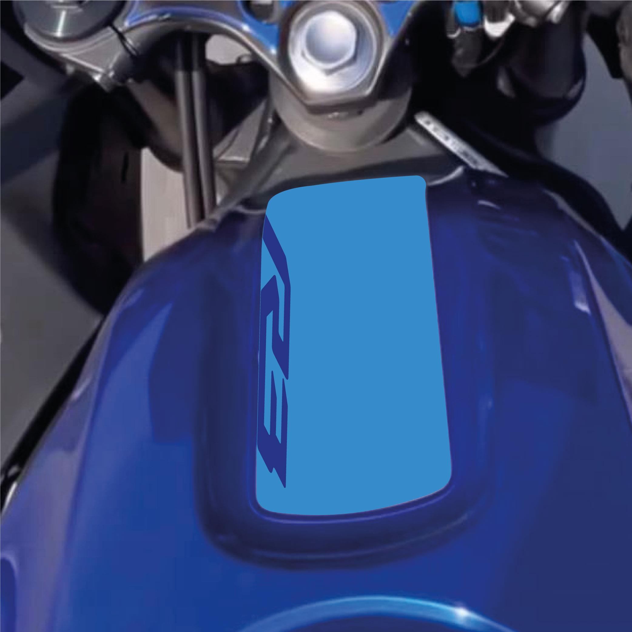 R25Yamaha YZF R3 Depo Üstü Sticker Etiket Modeli mavi
