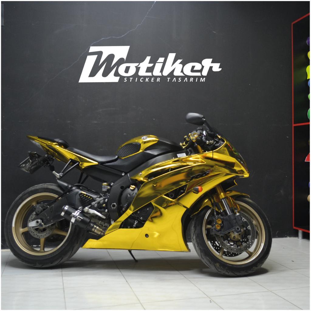 Yamaha YZF R6 Aynalı Chrome Gold Kaplama 