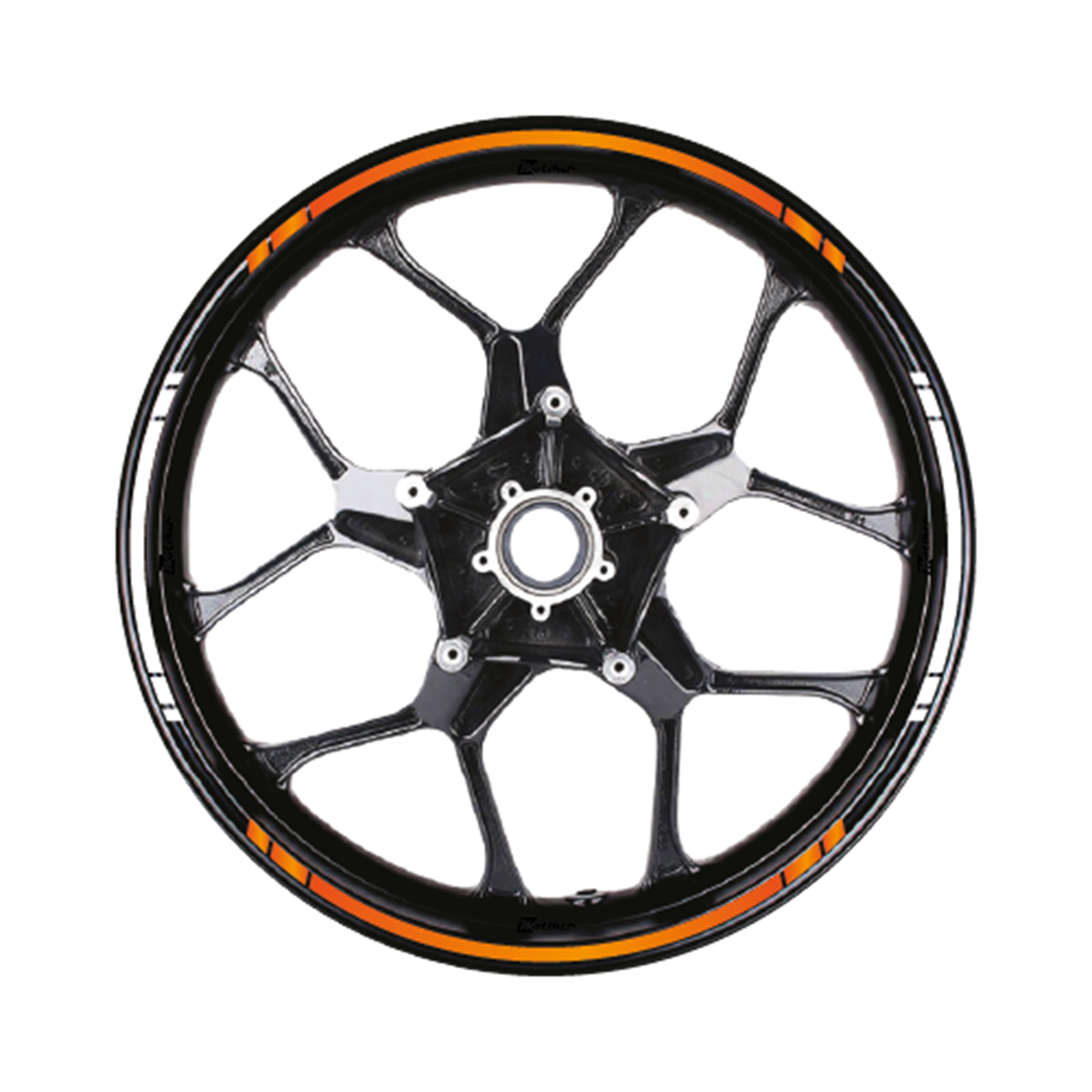 Yazısız Çift Renk Şerit Jant Sticker Modeli