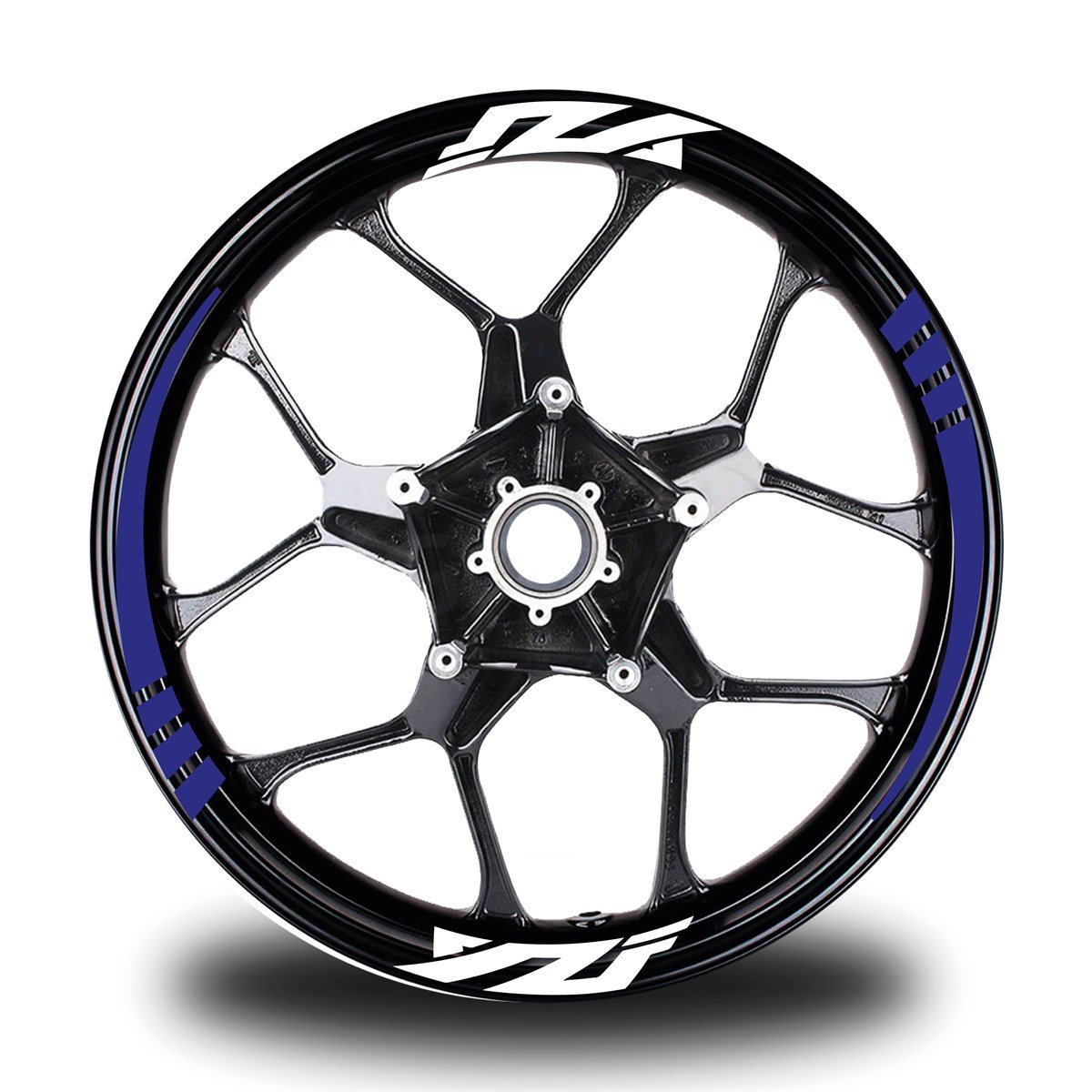 YZF Yazılı Mavi Takım Jant Sticker Modeli