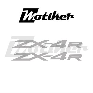 Kawasaki ZX4R Yazı Logo Sticker Etiket Modeli