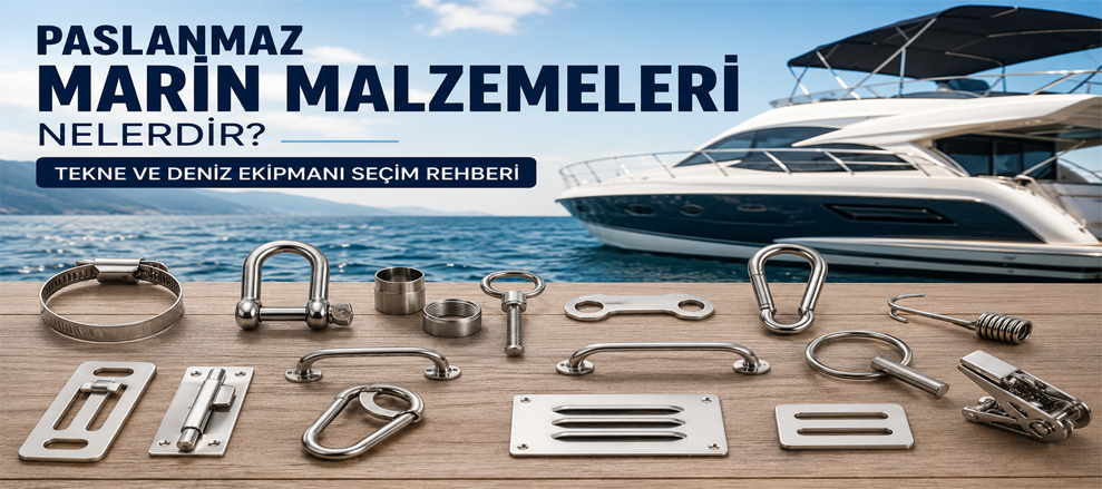 Paslanmaz Marin Malzemeleri Nelerdir? Tekne ve Deniz Ekipmanı Seçim Rehberi