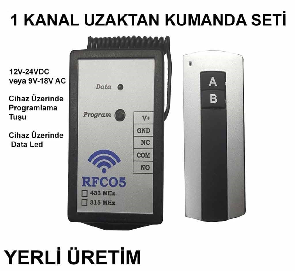 1 Kanal Uzaktan Kumanda 