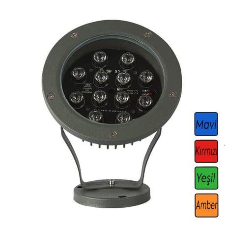 12 Ledli Sıva Üstü Bahçe Aydınlatma