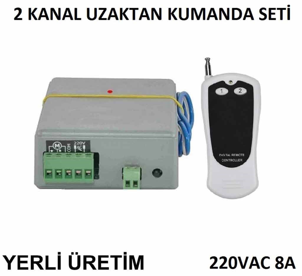 2 Kanal Uzaktan Kumanda Seti 220vac