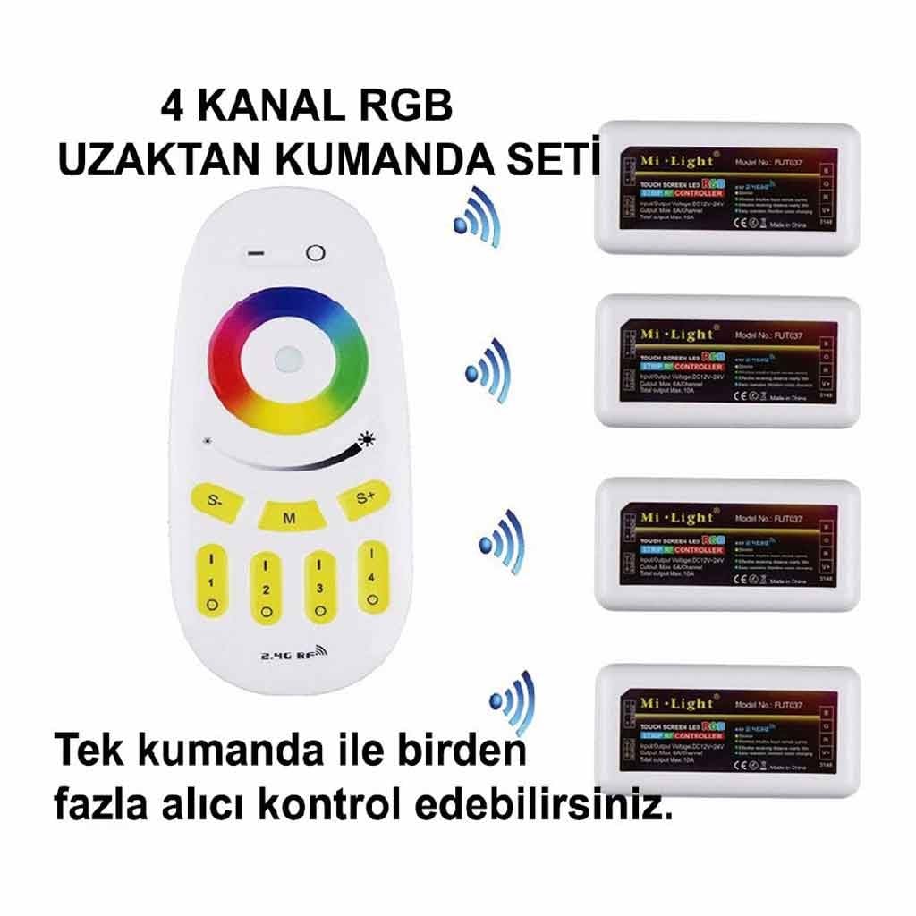 4 Kanal Rgb Uzaktan Kumanda Seti