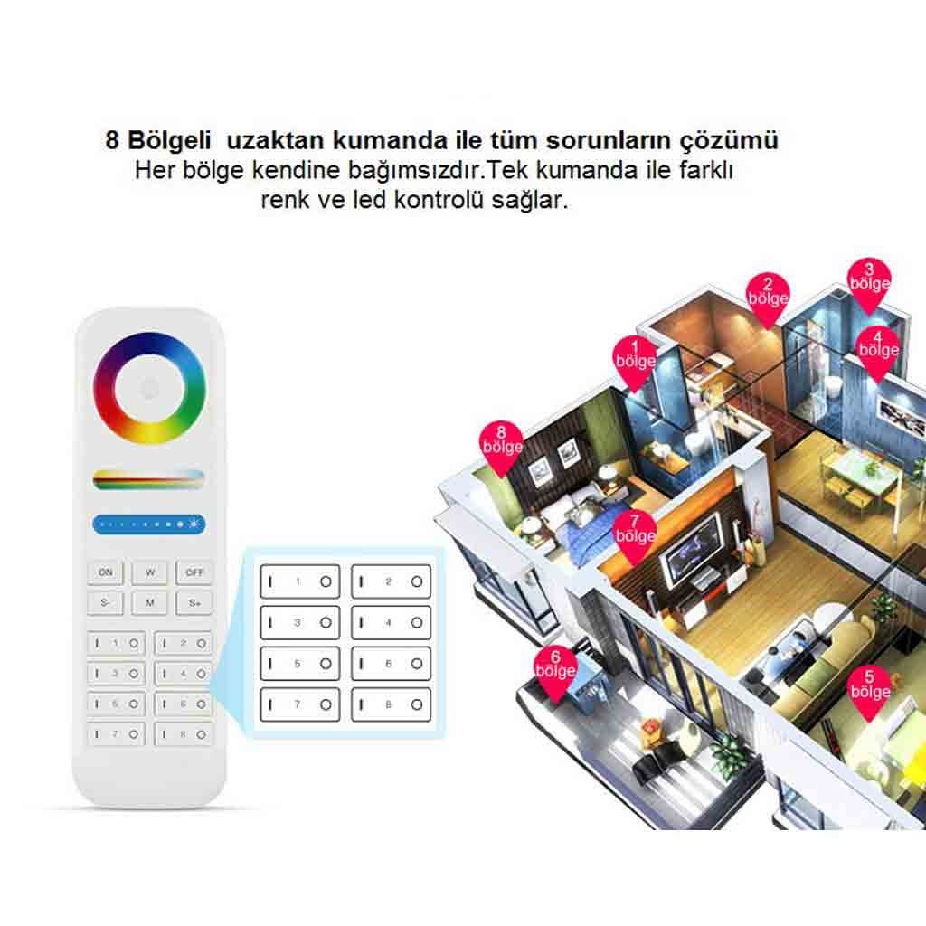 8 Kanal Rgb Uzaktan Kumanda Seti