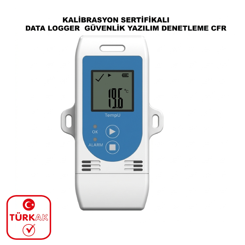 Kalibrasyon Sertifikalı Data Logger Cfr21 Part 11 Yazılım