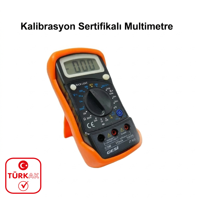 Kalibrasyon Sertifikalı Multimetre 