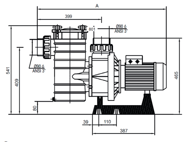 Hayward HCP3800 Serisi 3000 Havuz Pompası