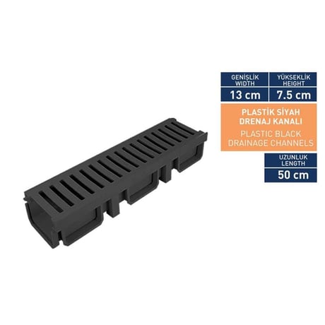13 Cm Plastik Drenaj Kanalı