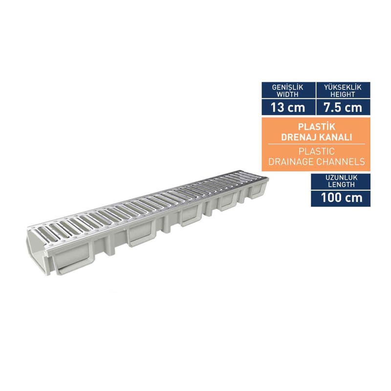 13 Cm Paslanmaz Kanal Izgara 13x7,5