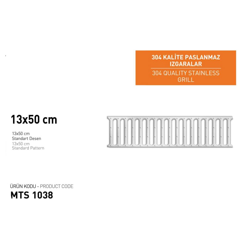 Paslanmaz Izgara 13 Cm