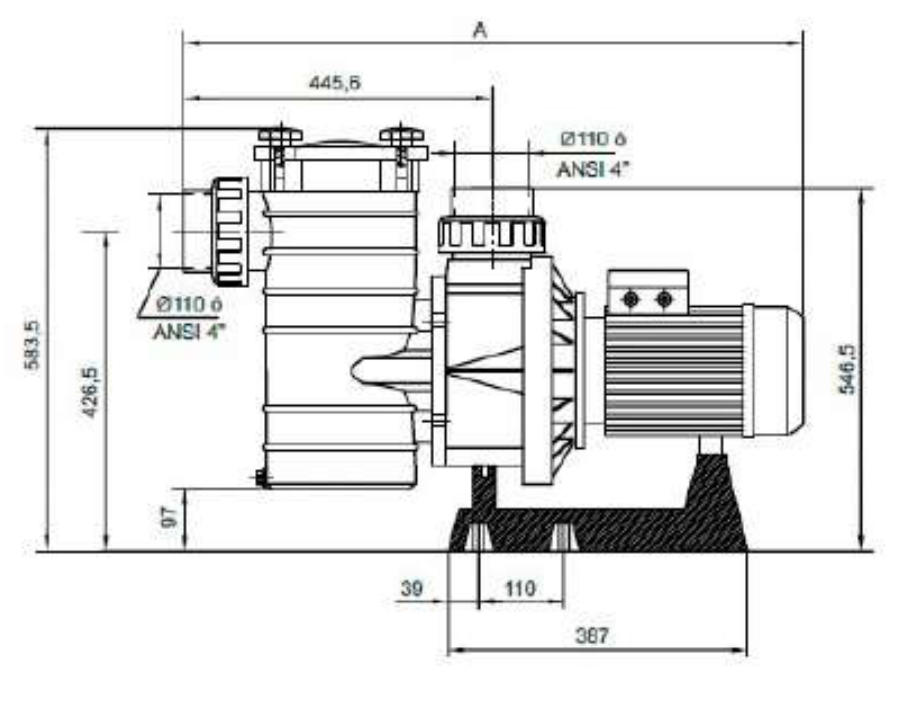 Hayward HCP4200 Serisi 1500 Havuz Pompası