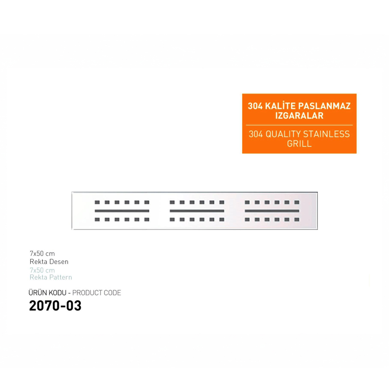 7 Cm Paslanmaz Havuz Izgarası