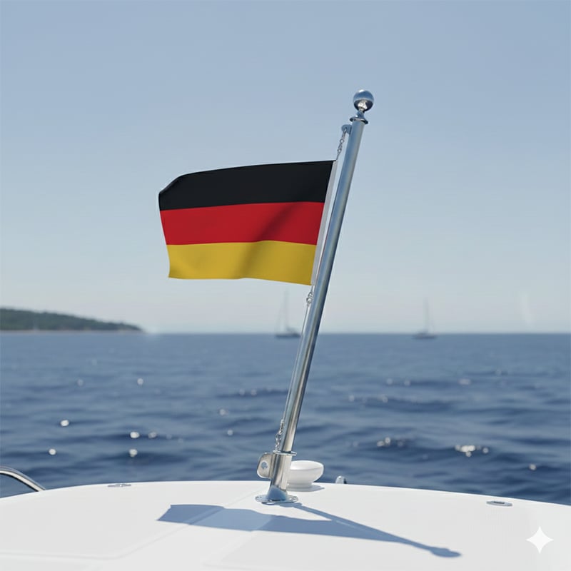 Tekne ve Yat İçin Almanya Bayrağı Polyester