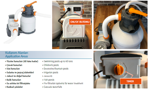 Bestway Flowclear Kum Filtresi