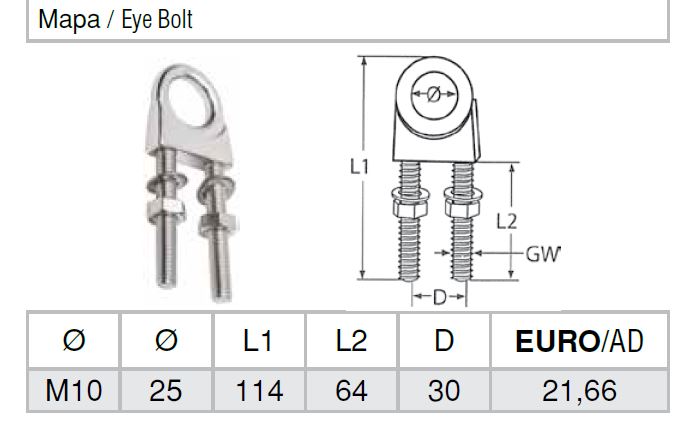 Marin Çift Vidalı Mapa