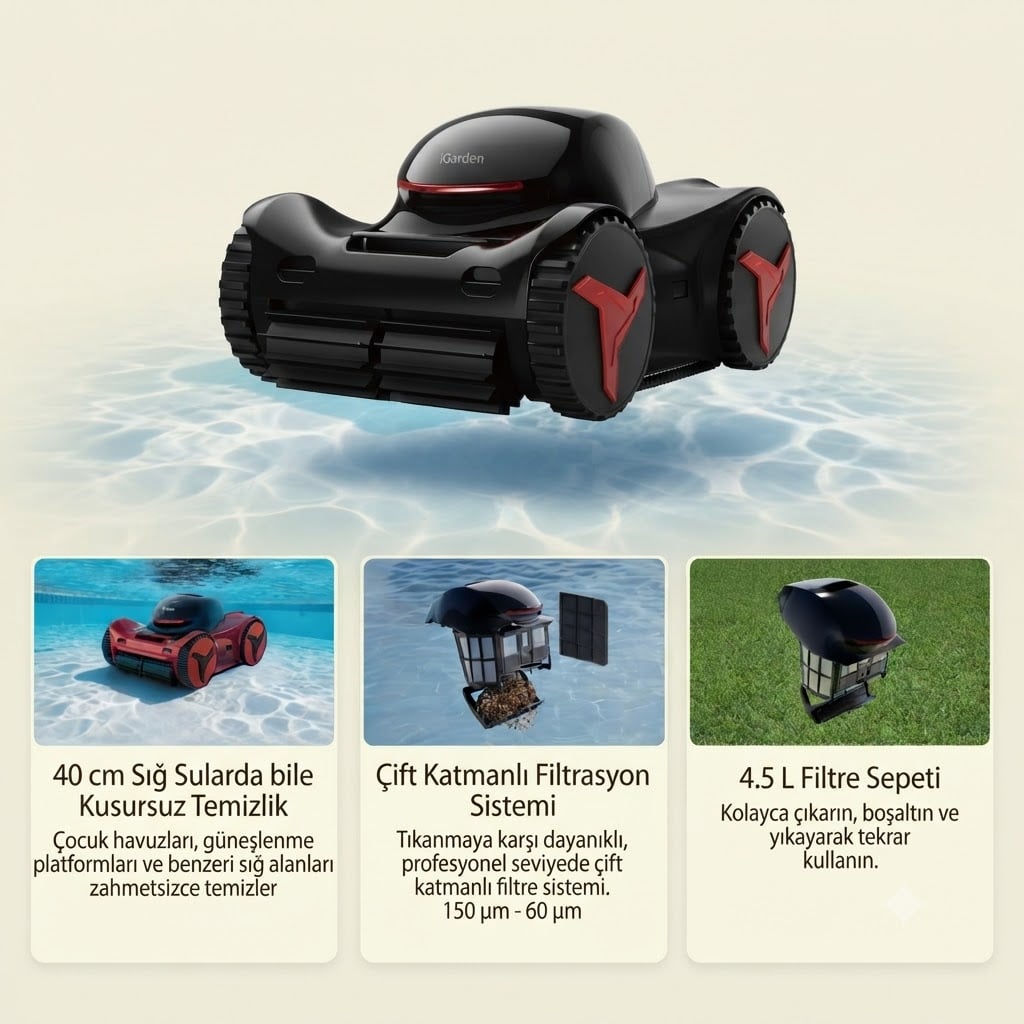 iGarden M1-80 Havuz Robotu