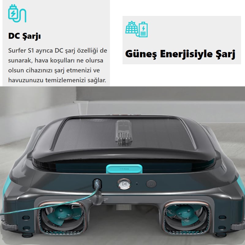 Aiper Surfer S1 Kablosuz Havuz Skimmer Robotu Ana Görsel