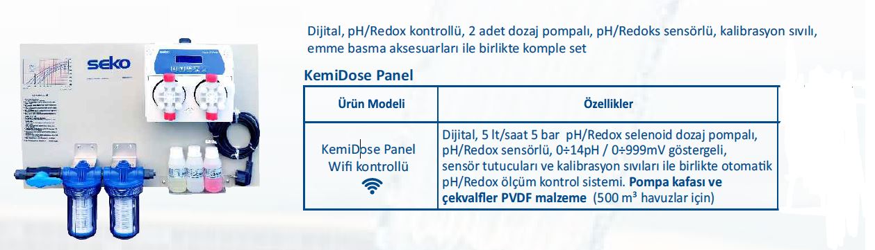 Seko KemiDose Otomatik Havuz Dozaj Sistemi