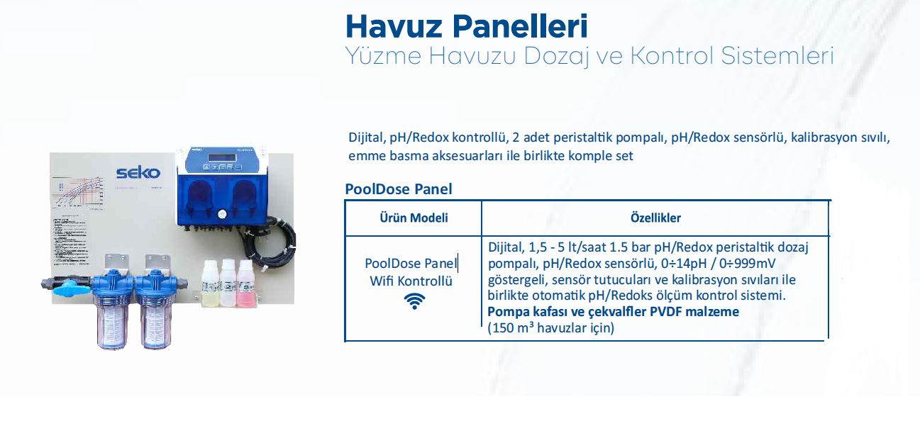 Seko Pool Dose Otomatik Havuz Dozaj Sistemi