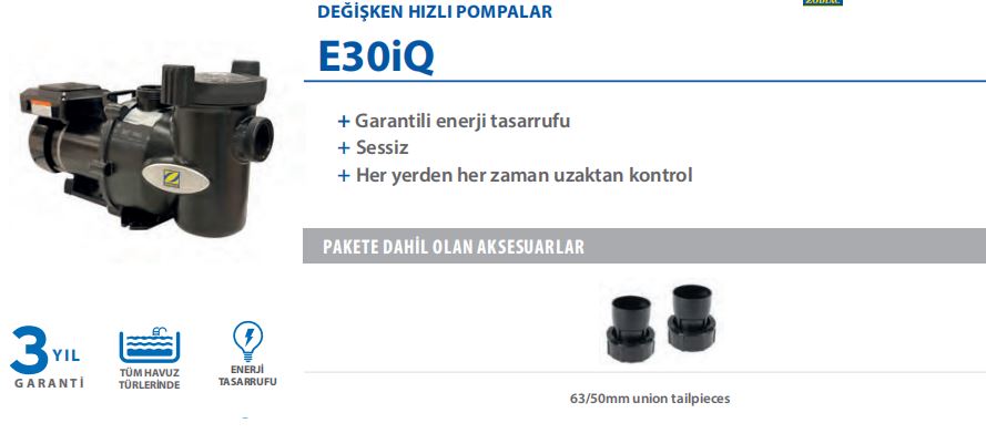 Zodiac E30iQ Havuz Pompası