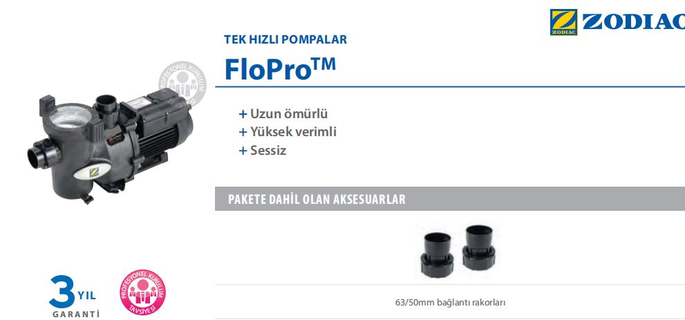Zodiac FloPro Havuz Pompası Ek Fotoğraf