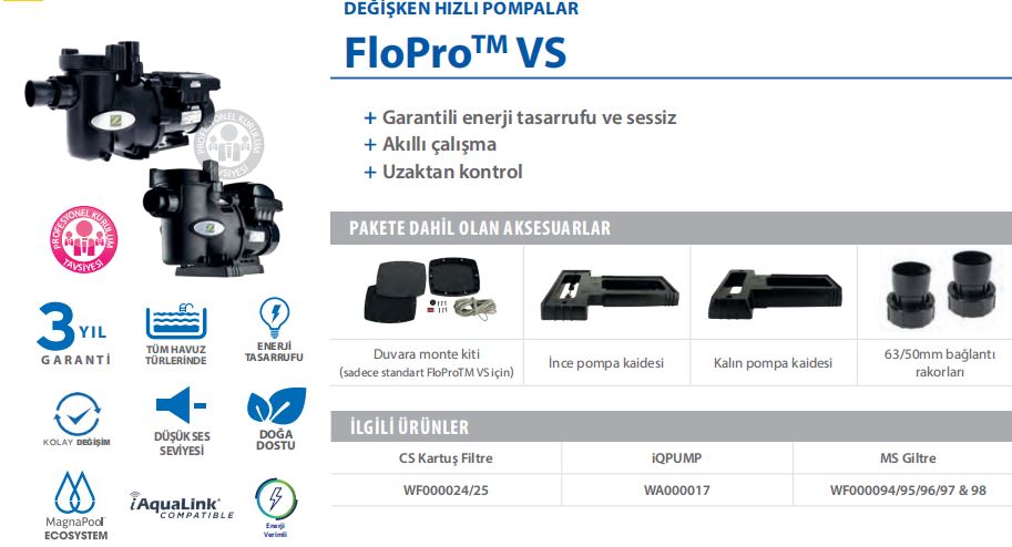 Zodiac Flo Pro VS Havuz Pompası Ek Fotoğraf