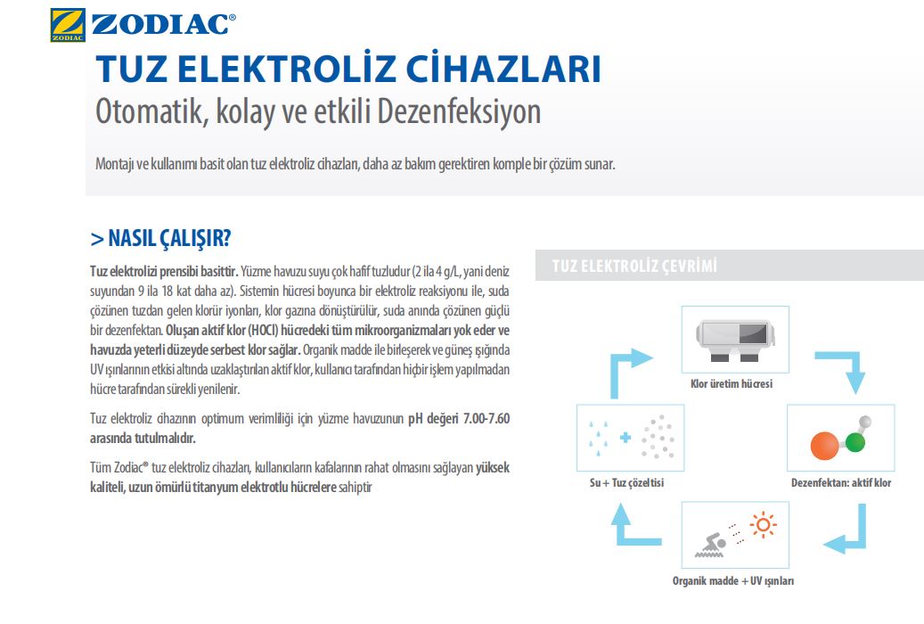 zodiac tuz klor jeneratörü