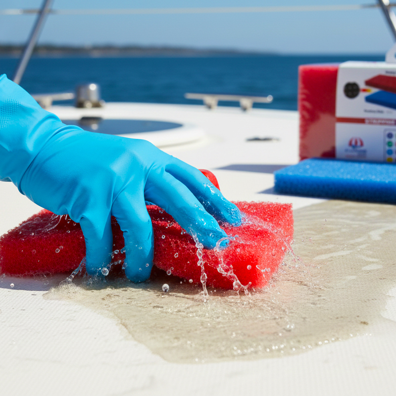 Karina Temizleme Keçesi Tekne