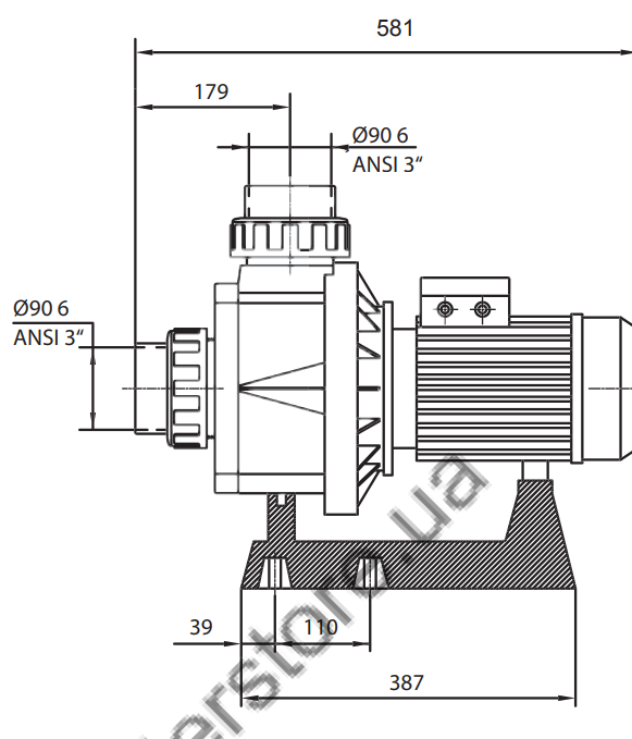 Hayward HCP1000 Serisi 3000 rpm Havuz Pompası