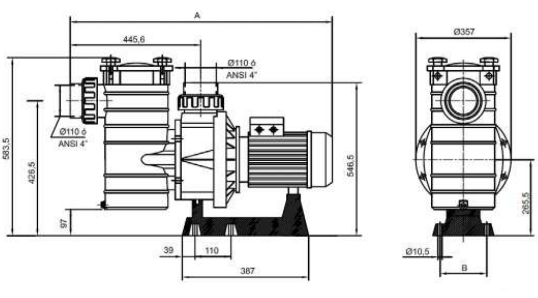 Hayward HCP4000 Serisi 3000 Havuz Pompası
