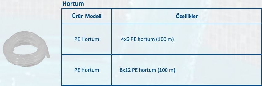 Dozaj Pompası Basma Hortumu