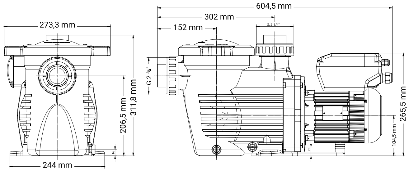 Hayward K-Flo Havuz Pompası