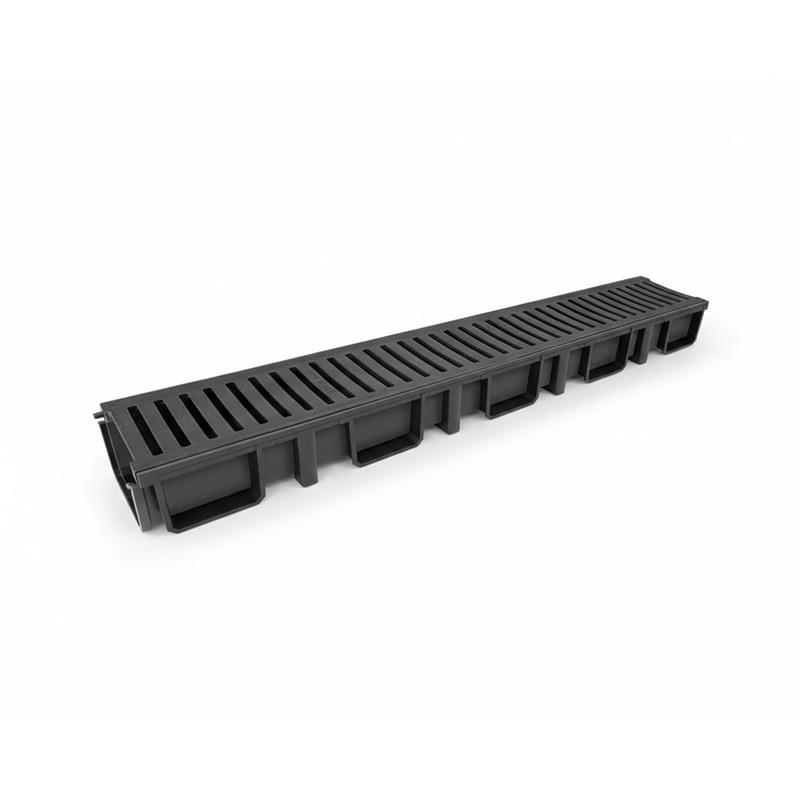 13 Cm Plastik Kanal Izgarası Siyah