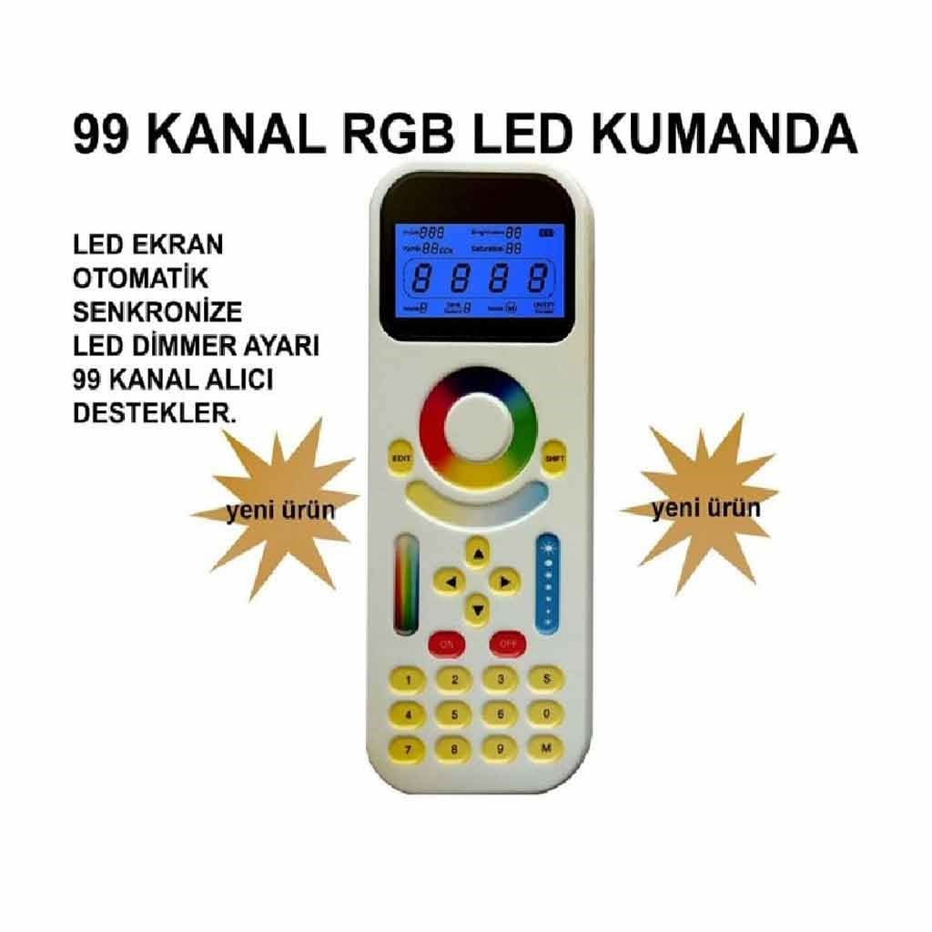 99 Kanal Dokunmatik Rgb Uzaktan Kumanda