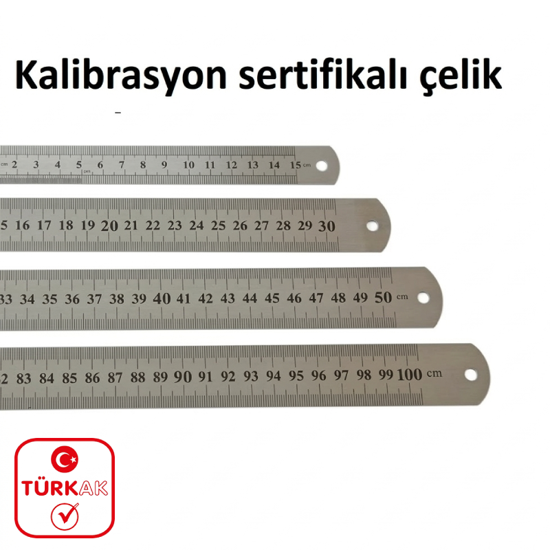 Kalibrasyon sertifikalı Cetvel
