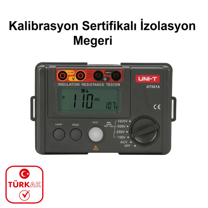 Kalibrasyon Sertifikalı İzolasyon Meğeri