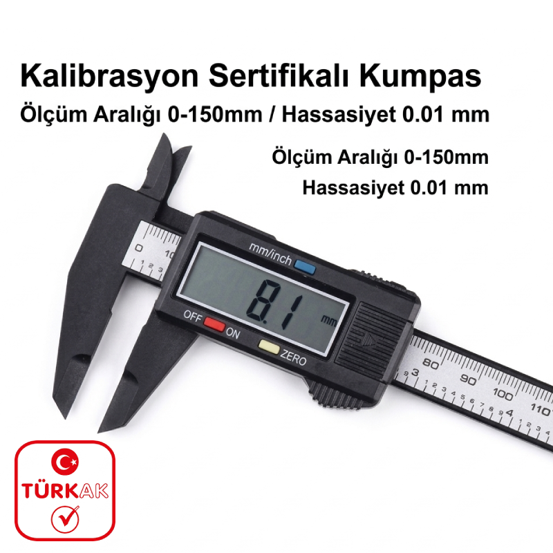 Kalibrasyon Sertifikalı Kumpas
