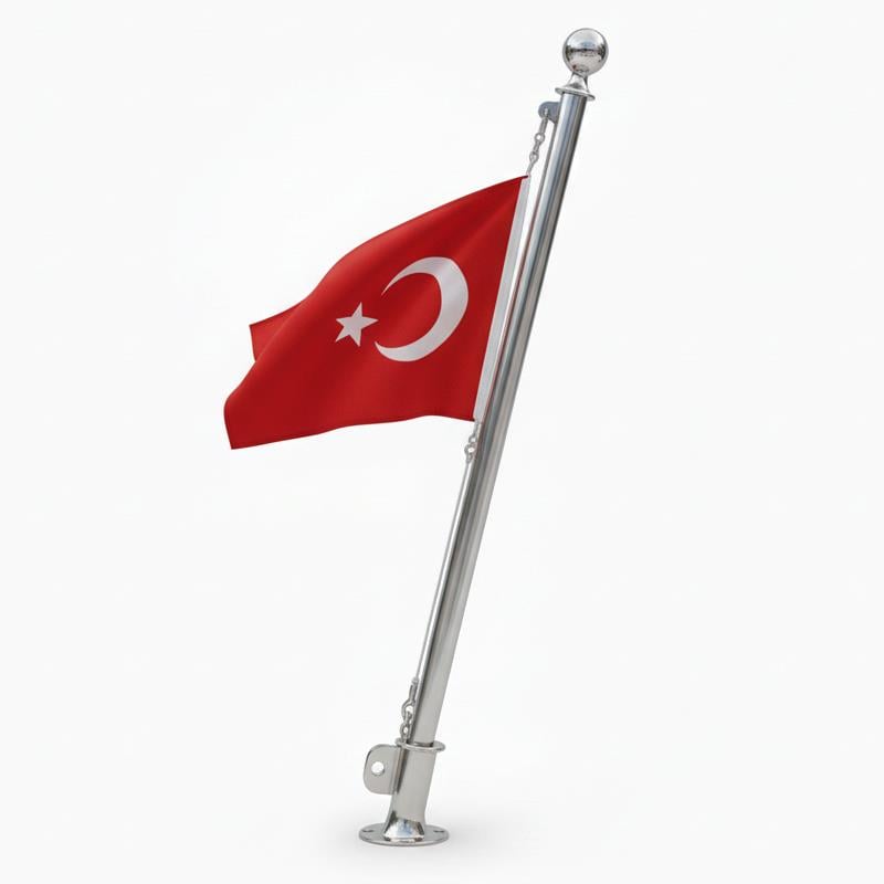 Tekne ve Yat İçin Türk Bayrağı Polyester