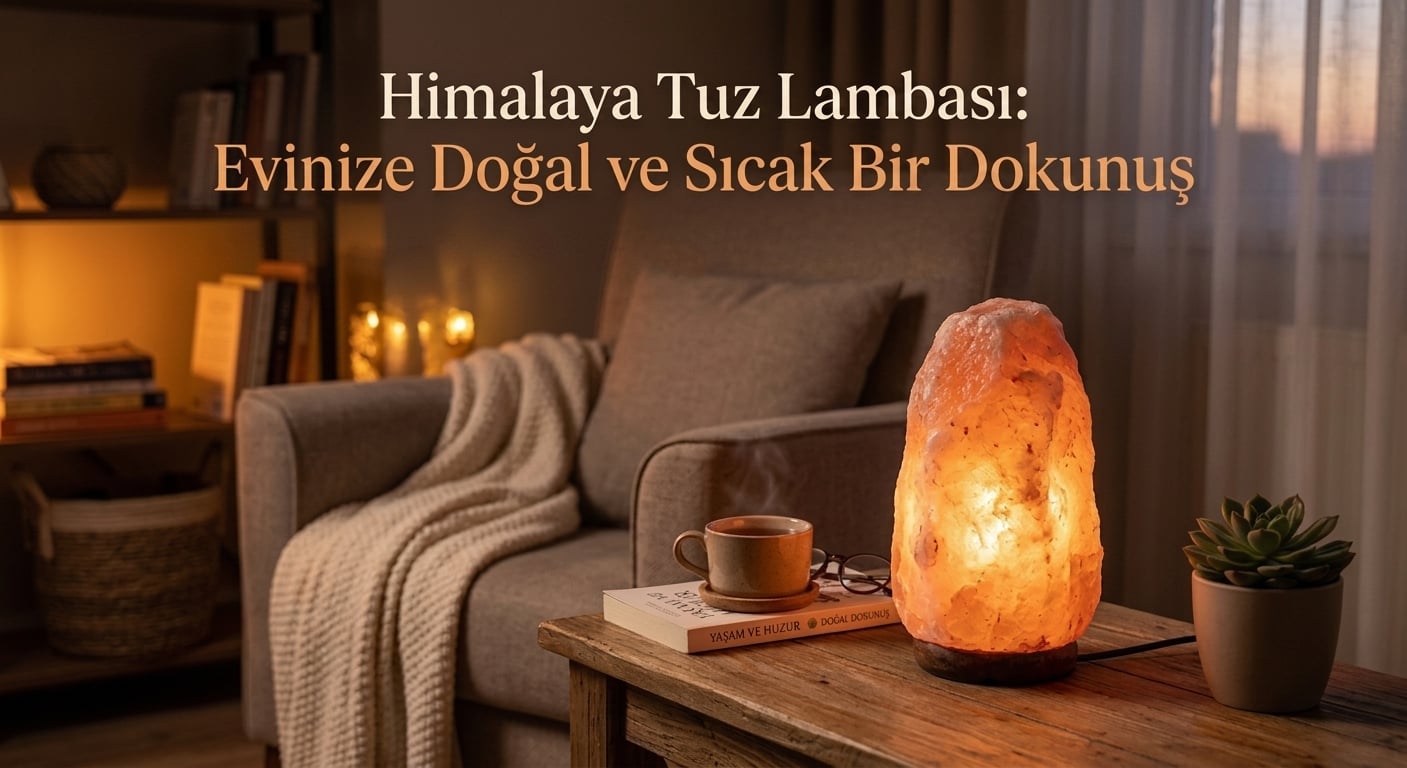 Himalaya Tuz Lambası: Evinize Doğal ve Sıcak Bir Dokunuş