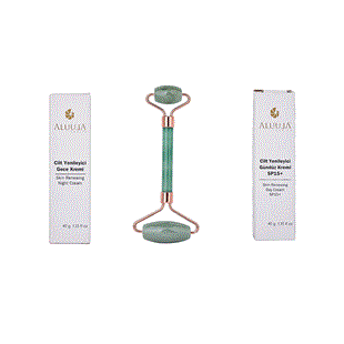 Geceden Gündüze Bakım Mucizesi: Gece Kremi + Gündüz Kremi | Jade Roller Hediye