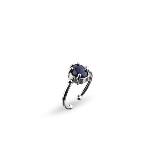 Lapis Lazuli Yüzük Minimalist (Tek Taş) Ayarlanabilir
